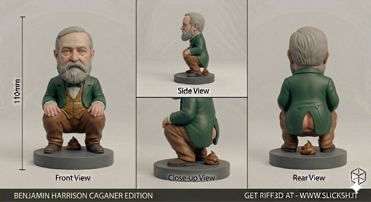 Anti-Gravity Figurine, front view